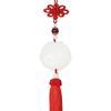 Pingente de Carro Jade Natural Pingente Duplo Pixiu Joia Criativa de Ágata para Carro Decoração de Carro Venda Quente por Atacado Fornecimento