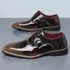 Amazon Más Vendido Transfronterizo Patrón de Cocodrilo Hebilla Zapatos de Cuero de Negocios para Hombre Talla Grande Formal Casual Hombres 660122