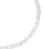 Collar de Cristal de Espinela Irregular Japonés y Coreano Nicho Simple Versátil Gargantilla Negra Cadena para Clavícula Joyería