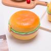 Lonchera creativa y bonita con forma de hamburguesa para estudiantes, lonchera para microondas, lonchera multicapa para niños, lonchera con frutas crujientes, regalo