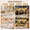 Copo de Cocktail de Cristal Levemente Luxuoso Estilo Europeu, Taça de Martini Personalizada, Copo Alto para Sorvete Tendência para Uso Doméstico, Atacado do Fabricante