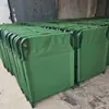 Cama de campaña de ayuda de emergencia Rescate contra incendios cama plegable de rescate cama de campaña exterior verde militar cama plegable simple