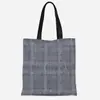 Bolsa de Lona Estampada Gradiente Xadrez de Listras Transfronteiriça Nova Bolsa de Mão para Estudante Trabalhador de Escritório Commuter Bag Amazon