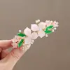 Estilo Coreano Estilo Antiguo Lirio del Valle Perla Pasador de Pelo Nuevo Estilo Chino Pinza de Resorte para Recogido Parcial en la Parte Posterior de la Cabeza Estilo Chino Dulce Tocados de la Dinastía Han