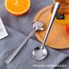 Cuchara Redonda Grande de Acero Inoxidable Espesor Redondo Cuchara Cucharilla Restaurante Hogar Venta al por Mayor Cuchara para Condimentos Cuchara para Arroz Cantina