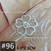 Pequena Flor Branca Peças de Flor Bordadas Renda de Organza Tecido Bordado Estéreo Adesivos para Roupa Patch para Roupa Acessórios para Roupa