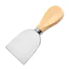 Fabricante Juego de Cuchillos para Queso de Acero Inoxidable con Mango de Madera Herramienta Pala Tenedor Cuchillo para Queso Pizza Pastel Espátula para Mantequilla Mantequilla