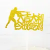 Árvore da Fortuna Decoração de Bolo de Aniversário Cartão Contando Dinheiro Mão com Cãibra Assar Bolo Dourado Riqueza Vestir