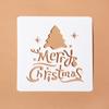 Série original de Natal Renda Régua Modelo Cartoon Elk Árvore de Natal Oco Enchimento Tabuleiro Crianças Papel de Carta Manuscrito Jornal
