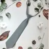 Gris claro Gris oscuro Gris azulado Algodón Lana Hilo de mano Rayas coreanas Estilo académico Británico Hombres y Mujeres Corbata libre