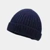 Gorro para hombres a la moda, gorro de hip-hop para propietario, gorro elegante de streetwear, gorro de lana de retazos para hombre, gorro de punto versátil