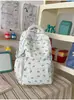 Nova mochila de alta qualidade, simples e fofa, em tons de azul e rosa, mochila de nicho de grande capacidade para meninas do ensino fundamental, médio e universitário