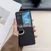 Funda de cuero para teléfono plegable OPPO Find N2 Flip, con hebilla de anillo para dedo, anticaída, a prueba de humedad