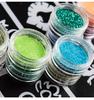 Comercio exterior transfronterizo lentejuelas brillantes doradas y plateadas lentejuelas brillantes bordado a punto de cruz tatuaje pequeño plantilla hueca flores polvo brillante