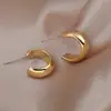 7124 Brincos de Clipe para Bobina de Mosquito Sem Furos na Orelha, Brincos de Metal, Estilo Simples Retrô, Pequenos Argolas Elegantes Femininas, Atacado