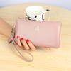 Bolso Clutch de Piel de Vacuno de Primera Capa, Cremallera Simple para Mujer, Billetera Larga Europea y Americana para Billetes, Billetera, Bolso Clutch de Cuero Genuino para Mujer