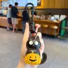 Llavero Colgante Creativo de Calabaza de Halloween en Cuero PU Adorno Muñeco Llavero para Bolso de Coche Regalo