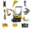 Ventas Directas de Fábrica de Accesorios para Excavadoras Pequeñas, Pinzas Hidráulicas de Pulgar, Descompactadores, Barrenas Helicoidales, Exportaciones Multiaccesorios