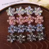 Suministro Exclusivo Transfronterizo para Xiaohongshu: Cuentas de Cristal de Flor Brillante de Cinco Pétalos Accesorios Decorativos Hechos a Mano para Pendientes DIY