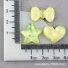 Accesorios para el Cabello, Accesorios para la Cabeza, Estrella de Cinco Puntas, Carcasa de Teléfono Móvil DIY, Accesorios de Resina de Corazón para Niños, Paquete de Materiales para Pasador de Pelo de Pegamento Crema