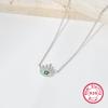 Colar Jing Xu de Prata Esterlina 925 Olhos Colar Feminino de Luxo Acessível Pingente Olho do Diabo Exclusivo Atacado Transfronteiriço