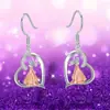 Novos Brincos Elegantes Criativos de Violino para Menina Brilhantes Exquisitos Moda Versátil Brincos de Presente de Aniversário Memorial