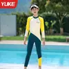 Traje de Banho Infantil para Meninos, Maiô de Peça Única com Proteção Solar de Manga Longa para Crianças Maiores, Roupa de Mergulho para Fontes Termais para Bebês Meninos, Roupa de Água de Água-Viva
