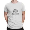 Camiseta de Hombre Banda Casual Algodón Puro Camisetas Manga Corta Negra
