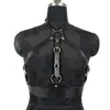 Moda Europea y Americana Sexy Cuero Parejas Alternativo Sm Entrenamiento Ropa para Mujer Usable Sexy Cuero Discoteca Accesorios para Actuación