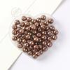 Perlas sueltas de imitación de perlas de imitación de color ABS de 3-14 mm con agujero recto, cuentas redondas para hacer collares, pulseras y fundas de teléfono, accesorios de joyería con cuentas.
