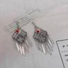 Pendientes de borlas de estilo chino nuevo, estilo étnico retro, elegantes y combinables, estilo antiguo, diseño de nicho, pendientes de alta gama
