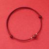 Pulsera de Cinabrio Natural con Loto, Pulsera Ajustable para Mujer Hecha a Mano, Cuerda Roja de Alto Contenido para Año Zodiacal, Cuentas Budistas