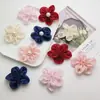 Malha Pérola Coreana Flor de Cinco Pétalas Bordada à Mão Flor de Pérola Acessórios DIY Acessórios para Headwear Bolsas Sapatos Meias Acessórios de Vestuário