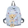 Mochila infantil feminina desenho animado urso fofo bolsa de jardim de infância comércio exterior pré-escola bolsa de viagem para meninas
