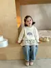 Nueva pieza mágica versátil para niñas: Falda decorativa linda de algodón y malla en capas estilo coreano para niñas pequeñas