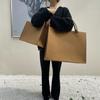 Bolsa de feltro Bolsa de ombro único Bolsa de cor sólida Sentido de alta qualidade Bolsa refinada Bolsa de feltro de grande capacidade Bolsa de presente de ano novo