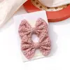 Lazo de tela floral fresca lindo pasador bordado para niños bebé versátil pasador para pelo suelto accesorio para el cabello 3556
