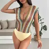 Mono de Verano 2026 Nuevo Transfronterizo Europeo y Americano para TikTok Estilo Étnico Escote en V Profundo Mono de Patchwork Bordado de Colores para Mujer