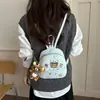 Mochila Bordada de Oso con Lunares Linda para Mujer 2026 Nueva Tendencia Mini Mochila para Viajes Cortos Mochila Pequeña Color Verde Menta