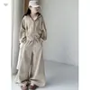 Nuevo Conjunto a Cuadros con Capucha para Niñas de Primavera y Otoño, Conjunto de Moda Estilo Coreano para Niñas Mayores, Chic Casual, para Salir, Estilo Coreano