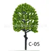 Plantas Verdes Simuladas, Modelo de Árvores Pequenas, Artesanato DIY para Micro-Paisagismo, Acessórios para Maquetes Arquitetônicas, Árvores Prontas em Várias Cores