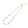 [Ice Meng] Collar de gota de aceite para ojos personalidad acero inoxidable doble cadena Europa y Estados Unidos transfronterizo nueva joyería N082