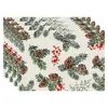 Amazon Manteles Navideños Muñeco de Nieve Árbol de Navidad Manteles Decoración de Mesa de Comedor Occidental Manteles Aislantes Fiesta Navideña