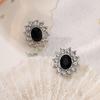 Aretes de Circonita Colorida para Mujer de Lujo Ligero para Mujer Explosiones Transfronterizas Aretes Coloridos Europeos y Americanos Venta al por Mayor Multicolor en stock