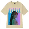 Camiseta Gráfica Retro de la Cantante Ayliva Unisex Camiseta Harajuku Manga Corta Holgada Ropa de los 2000s Oversize