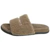 Pantuflas peludas estilo Birkenstock de suela gruesa para mujer, aptas para usar al aire libre en otoño y verano, nuevo modelo 2026, sensación de alta gama, combinan bien con faldas, sandalias de peluche