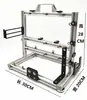 Chasis abierto vertical de aleación de aluminio personalidad creativa refrigerado por agua mini ITX simple plataforma MATX x99EATX