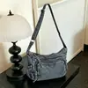 Bolso de Mezclilla Estilo Retro Perezoso Transfronterizo Modelo Nuevo 2026 Estilo Literario de Campus Bolso Cruzado de Hombro para Estudiante Universitario