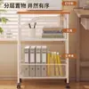 Estante de almacenamiento para impresora, debajo del escritorio, de pie, carrito pequeño, multicapa, organizador de archivos móvil para uso en oficina
