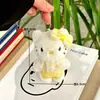 Colgante Lindo de Gatito con Falda Peluche Dibujo Animado Corazón de Niña Muñeco Gato Accesorios Colgantes para Bolso de Estudiante